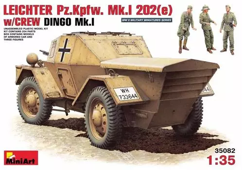 Miniart 1 35 Динго 202e Пластиковая модель Mk1Pz.Kpfw.Mk.1