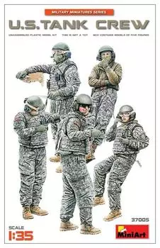 Miniart American tank crew 5 pieces plastic model MA37005 1/35