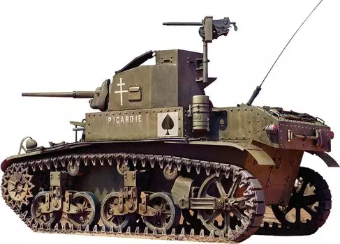 Miniart France M3 Stuart Early Type Plastic Model MA35412 1/35