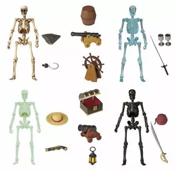 Миниатюрный кубик miniQ Skull Man Plus 6 видов окрашенный готовый продукт 8 штук КОРОБКА
