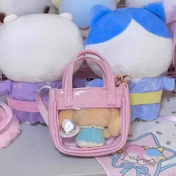 Миниатюрная модель сумки с прозрачным окном, самодельные игрушки для кукольного домика на вечеринку, день рождения