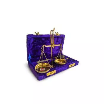 Миниатюрные латунные весы (игрушечный).