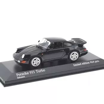 minichamps 1/43 porsche 911 (964) turbo 1990 black MINICHAMPS Limited to 964 units mini car [product]