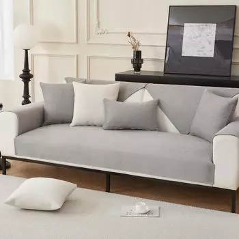 Minimalist Sofa Cushion Four Seasons Universal Light Luxury Cover Towel Cushion Non-Slip Sofa Cover Backrest 70*70cm