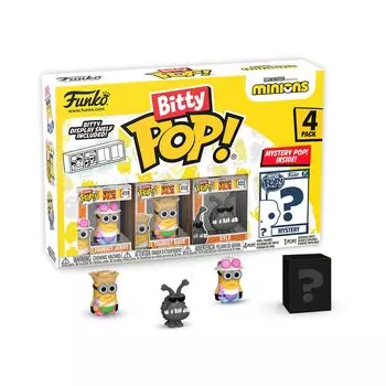 Minions 4 Pack Series 4 Universal Minions Funko Bitty POP Funko