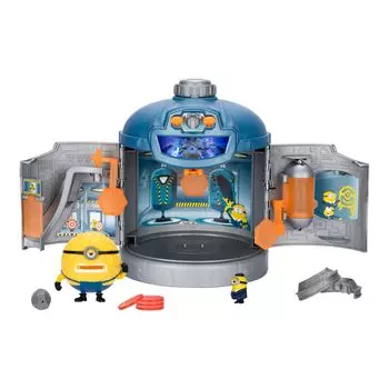 Minions Гадкий Я 4 Мега комната трансформации Превращает AVL Jelly в Mega Jelly Камера открывается для трансформации в игровой набор AVL Training Center