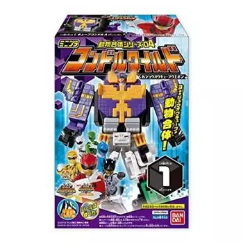 Minipla Animal Combination Series 04 Condor Wild & Zyuoh Cube Weapon 12 предметов КОРОБКА (Конфеты-игрушки)
