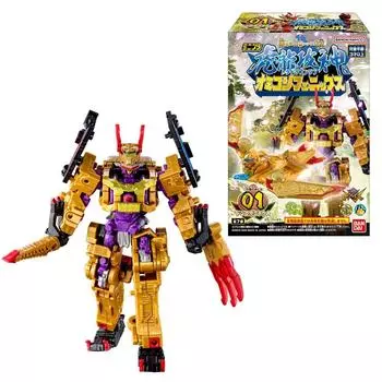 Minipla Bustaro Комбинация Серии 02 Toryu Attack God & Omikoshi Phoenix (14 штук) Конфеты-игрушкиRamune Candy (Братья Буутаро Сэнтай Дон)