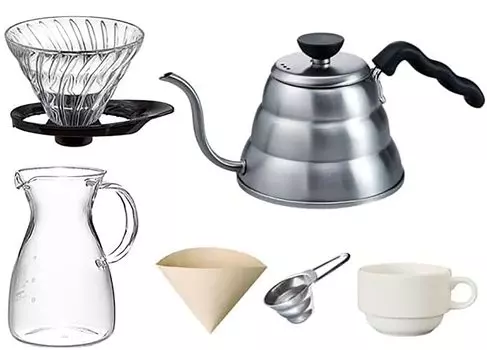 Mino Sarara HARIO Coffee V60 Special Drip 6 шт. Набор с кружкой