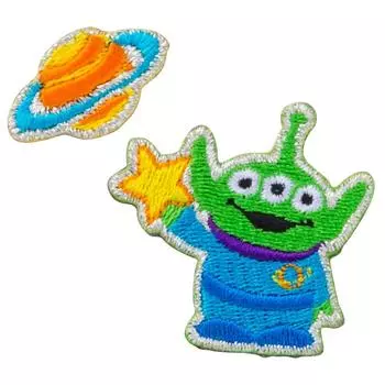 Minoda Alien Space Patch Small Dual Use D01Y5803 Iron/Seal Star-Small