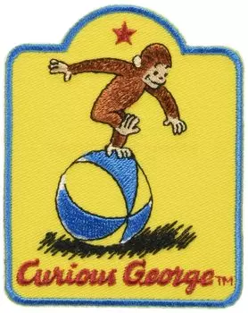 Minoda Curious George Patch Ball Large U01Y9724