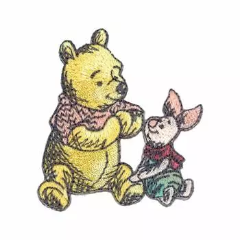 Minoda Disney Christopher Robin Patch Winnie the Pooh and Piglet D01Y9679
