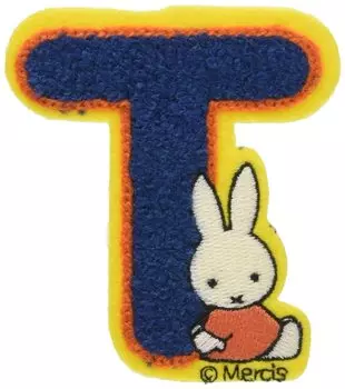 Нашивка Minoda Miffy Alphabet для утюга и наклейки, используйте Miffy Alphabet T D02Y5928
