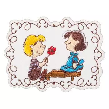 Minoda Snoopy Faux Leather Embroidery Deco Seal MUSIC S02R8700