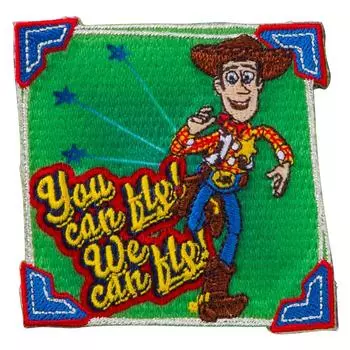 Minoda Toy Story Square Patch Large Use Woody D01Y5968 Iron/Seal