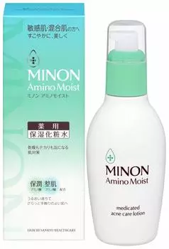 Minon Amino Moist Лечебный лосьон для ухода за кожей, склонной к акне 150 мл Включен образец Комбинированный Увлажняющий освежающий и предотвращает шероховатость кожи и лекарственный [Чувствительный