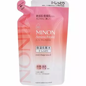 Minon Amino Moist Увлажняющий лосьон I Сменный блок 130 мл Сухой Увлажняющий и увлажняющий [Чувствительная кожа, Кожа] лосьон, нелипкий белый