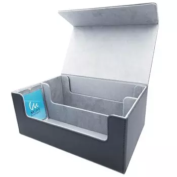 Mint Protect Official Double Storage Box Magnetic Loader Storage Up to 72 Pieces Deck Case Large Capacity (Black) чёрный