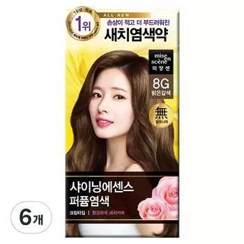 Mise-en-scne Краска для волос All New Shining Essence 100 г, 8G светло-коричневый, 6 шт.