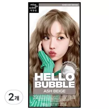 Mise-en-scne Краска для волос Hello Bubble, 10AB Пепельно-бежевый, 2 шт.