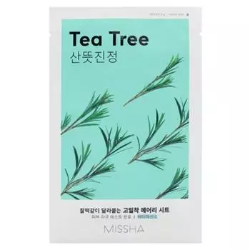 Маска-пленка Missha Airy Adhesive Sheet Mask Tea Tree, 1 упаковка, 1 шт.