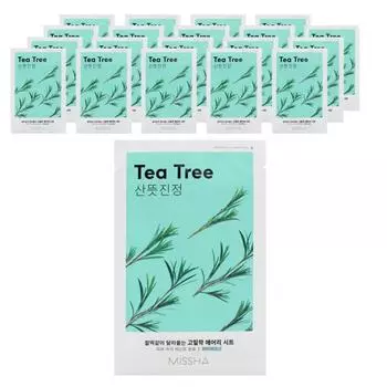 Missha Airy Adhesive Sheet Mask Tea Tree, 1 pack, 20 pieces