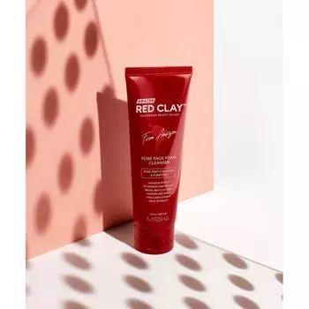 Missha Amazon Red Clay Pore Pack Foam Cleanser 120ml FREE