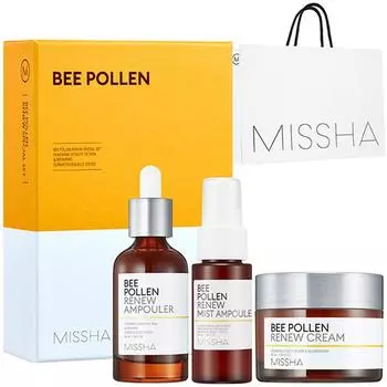 Missha Bee Pollen Renew Special 3-piece set + shopping bag, 1 set