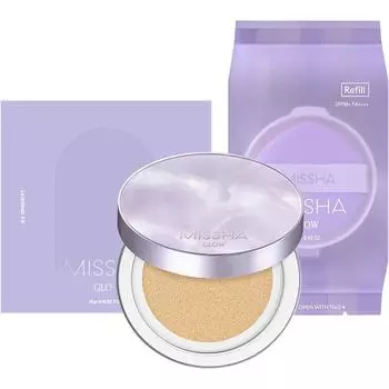 Missha Glow Layering Fit Cushion оригинальный + сменный блок, нет. 21 Ваниль, 1 набор
