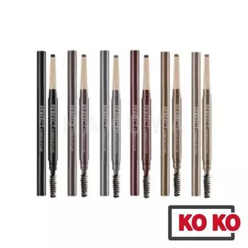 MISSHA Идеальный стайлер для бровей 0,15 г черный / коричневый Dark Brown