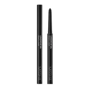 Missha Long Wear Gel Pencil Liner 0.14g, titanium black, 3 pcs.