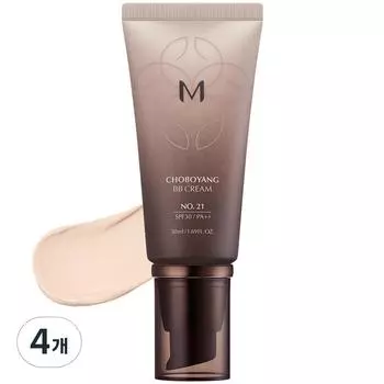 MISSHA M Beginner BB Cream SPF30 PA++ 50 мл, Нет. 21 Ярко-бежевый, 4 шт.