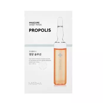 MISSHA Mascure Sheet Mask Propolis Nutrition Solution 28 мл * 10 листов