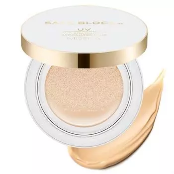 Missha Safe Block RX Cover Tone-Up Солнцезащитный кушон SPF50+ PA++++, 14 г, 1 шт.