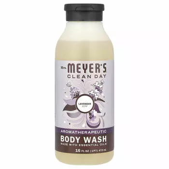 Миссис. Meyers Clean Day, гель для душа, лаванда, 16 жидких унций (473 мл)