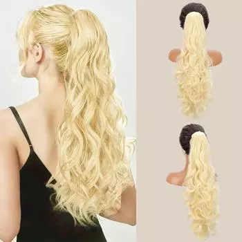 MISSQUEEN Claw Ponytail Synthetic Thick Drawstring Ponytail Extensions Long Wavy Ponytail Hairpiece For Women Daily Cosplay Party Wear 65cm
