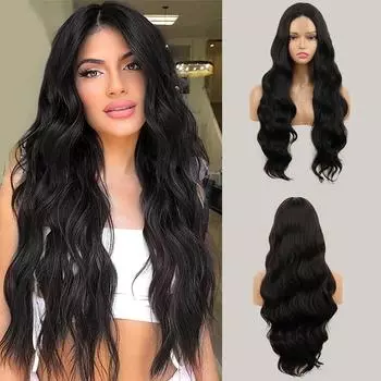MISSQUEEN Long Wavy Wig Long Platinum Wigs for Women Natural Looking Synthetic Hair Wigs Halloween Coustume Cosplay Wigs 60CM