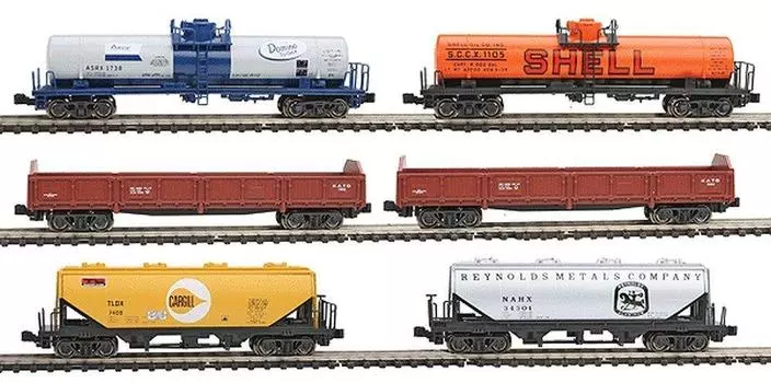 Mixed freight train set Railway model Foreign vehicle N gauge [KATO/Kato] (106-6275) 6-car