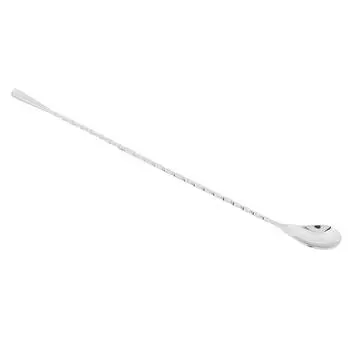 Mixing Spoon Stainless Steel Long Handle Cocktail Stirring Spoon Bartending SuppliesSilver серебряный