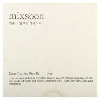 Mixsoon, Deep Foaming Rice Bar, 3.52 oz (100 g)
