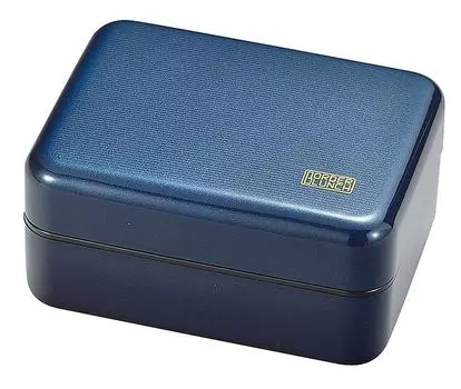 Miyamoto Sangyo Bento Box Wide Lunch Border Meta Navy 500 мл 800 мл (Верхний) (Нижняя) тёмно-синий