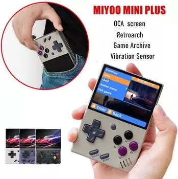 Miyoo Mini Plus+ портативная игровая консоль с открытым исходным кодом в стиле ретро, классическая ностальгическая 3,5-дюймовая HD GBA
