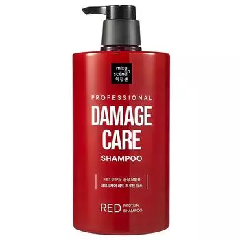 Мизансцена Damage Care Красный протеиновый шампунь, 1 л, 1 шт.