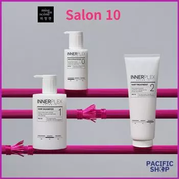 [Мизансцена] Salon10 INNER PLEX Укрепитель для волос 145 г, Шампунь для волос 375 г, Средство для ухода за волосами 240 г Hair Strengthener145g