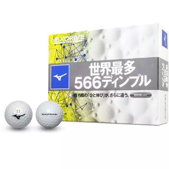 Mizuno Мяч для гольфа Nex Drive Белый 1 дюжина 2 штуки Целевая головка Все диапазоны Мяч Расстояние Белый (12 шт.) тип скорости (10)