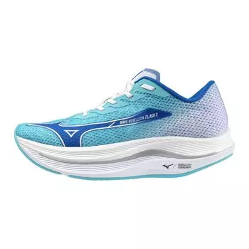 Mizuno Кроссовки для бега Wave Rebellion Flash 2 для толстых ног Синий x Синий x 2E Бег трусцой, Марафон, Тренировки, Спорт, Легкие, Упругие, Подошва, Мужские,