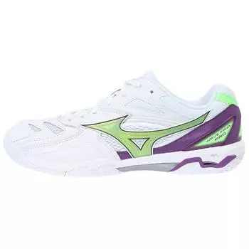 Mizuno Кроссовки унисекс Wave Fang Pro белые фиолетовые зеленые синие 71GA210000 37