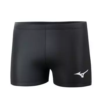 Mizuno Quick-Dry Breathable Chlorine-Resistant Professional Training Swim Trunks Men swimwear Black N2CB1128-09 M