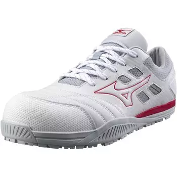 [Mizuno] Safety Shoes Almighty TD II 11L F1GA2300 26.5 1 White x Red