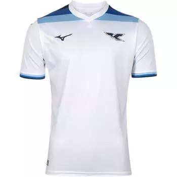 Mizuno Серия к 125-летию «Лацио» Удобная универсальная футболка с коротким рукавом для футбола Мужские топы Белый P2GABX7501 L